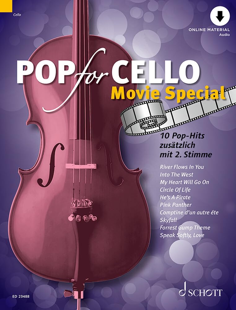 Pop for Cello MOVIE SPECIAL: 10 Pop-Hits zusätzlich mit 2. Stimme. 1-2 Violoncelli.