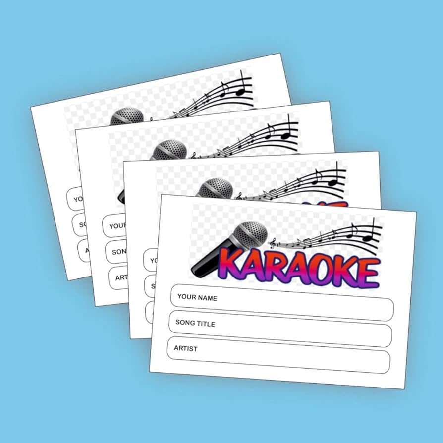 Karaoke Request Slips 4 x Pads of 100 : Amazon.co.uk: Musical Instruments & DJ karaoke-request-slips-4-x-pads-of-100-amazon-co-uk-musical-instruments-dj