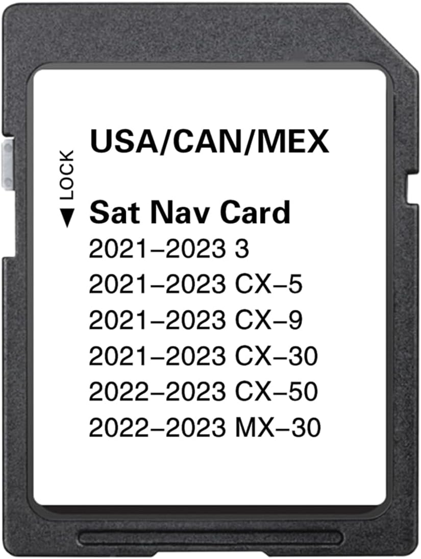 Navigation SD Card TD2K66EZ1B with the Latest Version of map Data for the United States, Canada, and Mexico, Compatible with 3 CX-5 CX-9 CX-30 CX-50 MX-30 2021 2022 2023