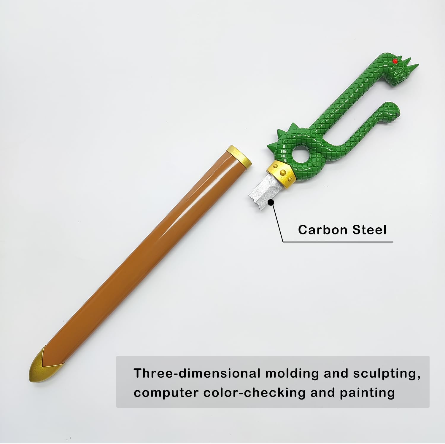 30.3" Metal Carbon Steel Anime Nanatsu No Taizai Dragon Handle Meliodas Sword for Cosplay, Collection, Costume Dress-up Accessories