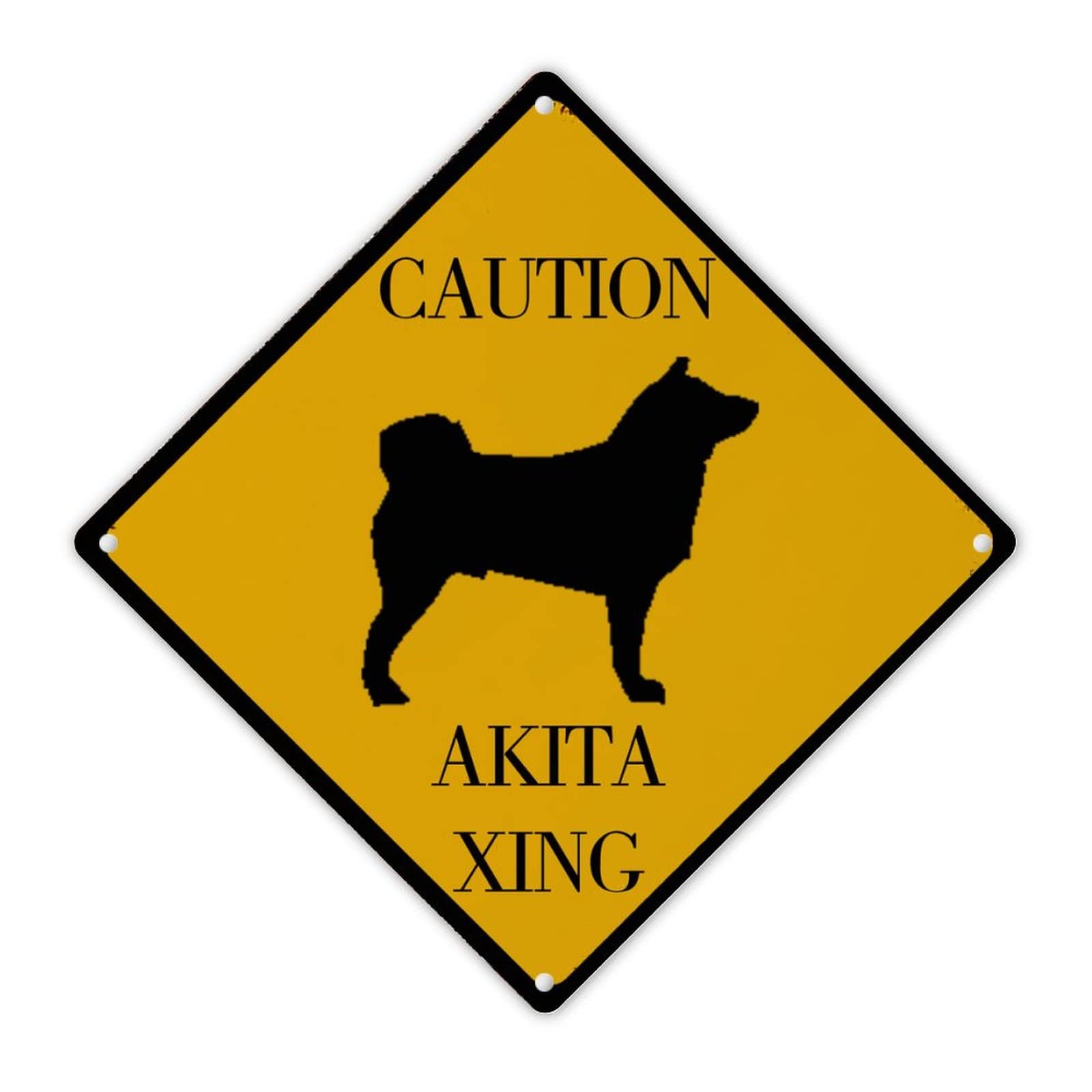 Wolf Xing - Targa in latta con scritta Pet Rules Road in