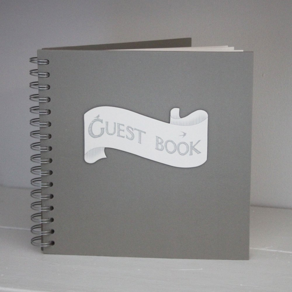 East of India Guest Book with Ribbon Design