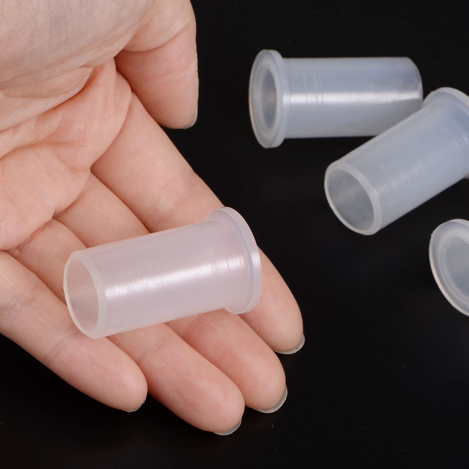 4 Boccole In Nylon Flangiate - Foro 15.1mm, Esterno 17mm, Lunghezza 12mm Per Alberi - Foto 3