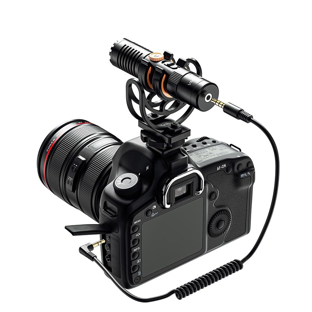 COMICA VM10 PRO Richtmikrofon Kamera Mikrofon, USB-C-Mikrofon für Kamera, Smartphone,PC. Ideal für Vlogging, Live-Streaming, Aufzeichnen. Dual-Mode Vifeo USB Shotgun-Mik mit Verstärkungsregelung