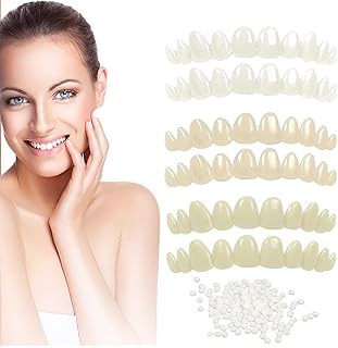 Tooth Repair Kit,Temporary Natural Shade for Filling The Gap, Moldable Thermal Beads Replacement Kit Replace The Missing or Broken Tooth-6PCS-Y02