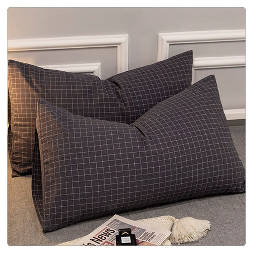 MFJGHU Lattice Pillowcases Home Bedding Decorative Pillow Cover Cotton Super Soft Case Solid Color Sofa Throw Pillows(Style A)