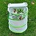 Butterfly Habitat Insect Cage, Round Pop Up Mesh Net 30 X 30 X 35CM Tall with Side and Top Windows