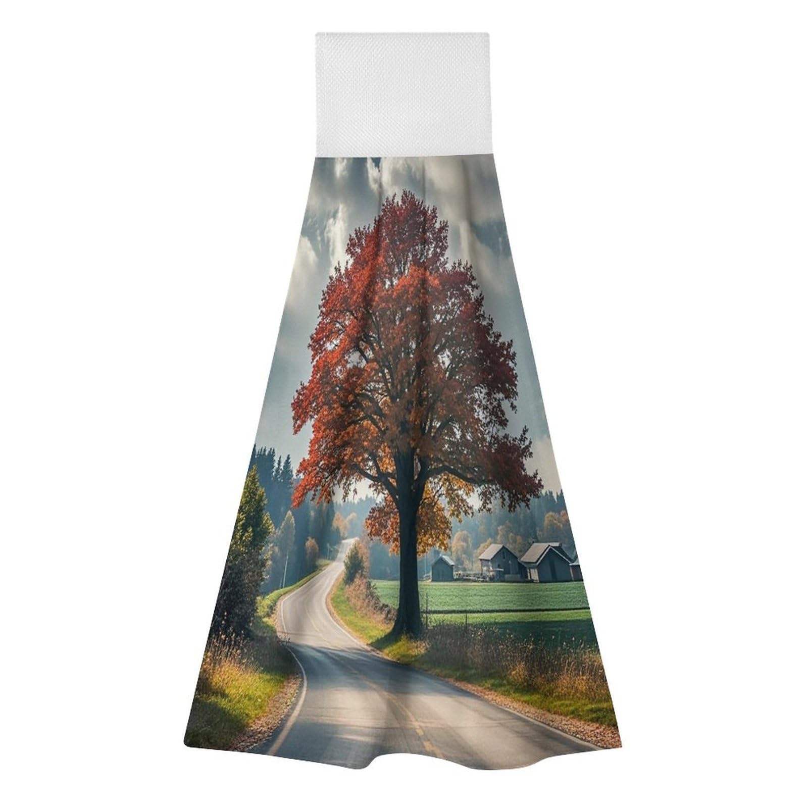 Toallas de cocina con diseño de bosque, lindas toallas de mano para baño en pack de 2