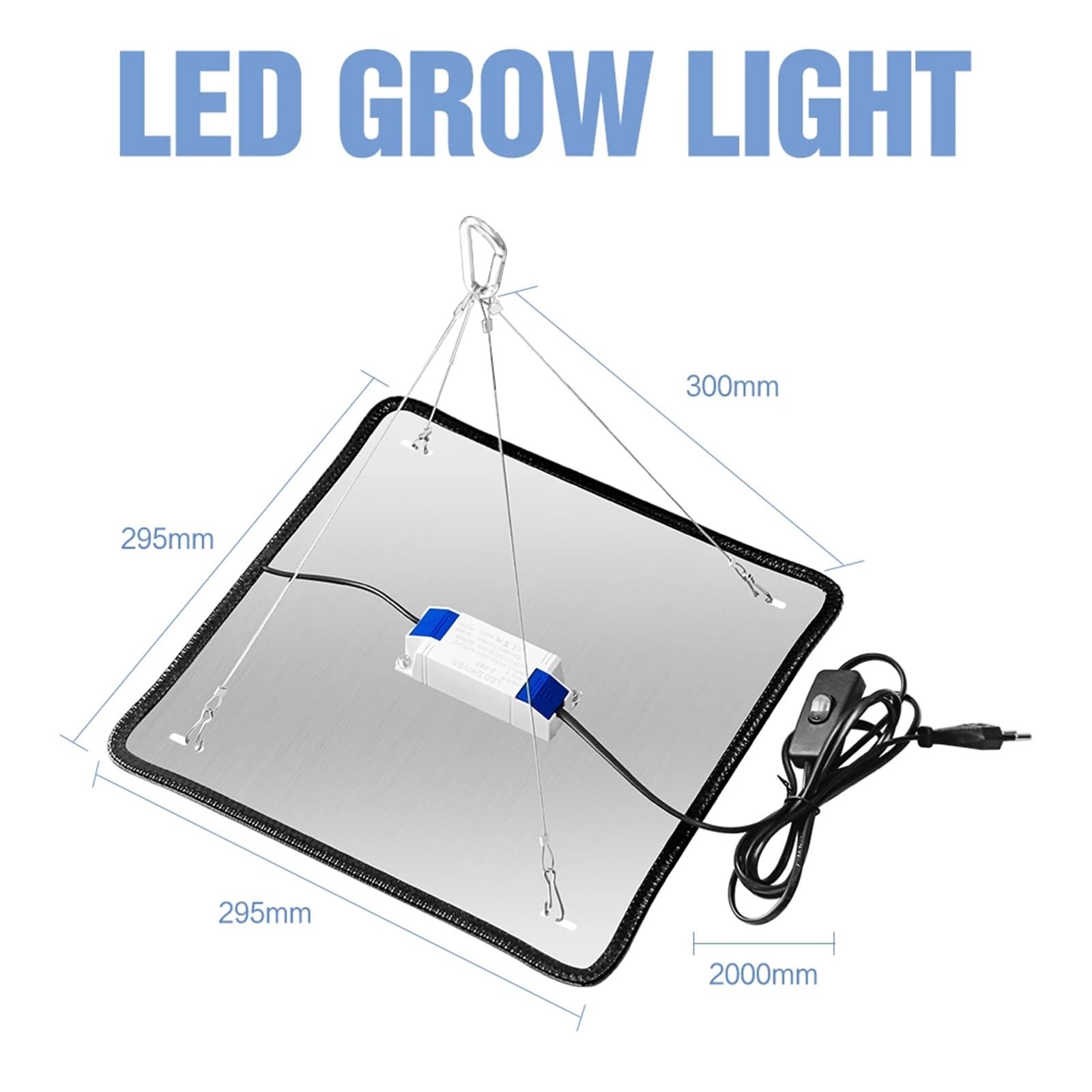 Światło do uprawy, Fitolamp LED o pełnym dla roślin oświetlenie do uprawy w pomieszczeniach nasiona kwiatów hydroponika uprawa lampa fito tablica kwantowa LED Light(Full Spectrum Type A)