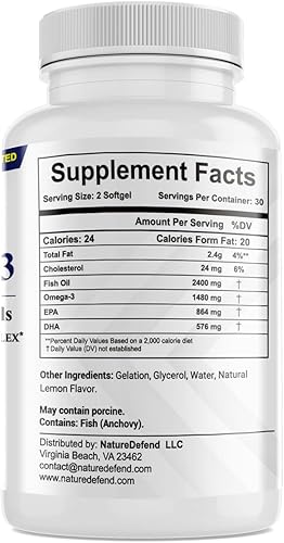 Miniatura 5 de Super Omega-3 (con clave EPA + DHA), fabricado en los Estados Unidos, la calidad importa!