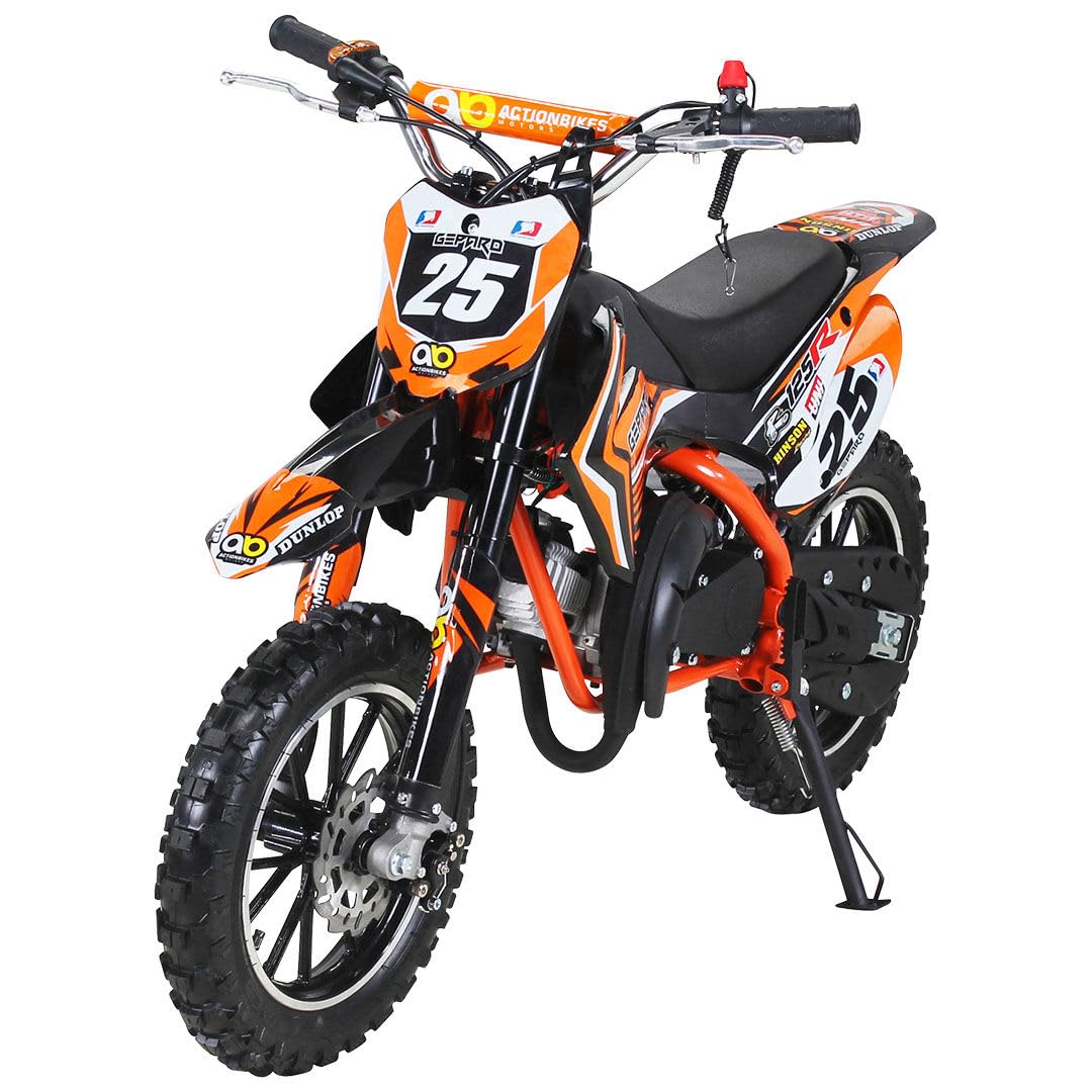 Mini Cross minicross GEPARD 50cc 2 tempi Gas Regolabile + Avviamento Easy Start + Cerchi 10" + Freni a disco + Altezza sella ca. 60cm + Garanzia 24 mesi (COLORE BLU)