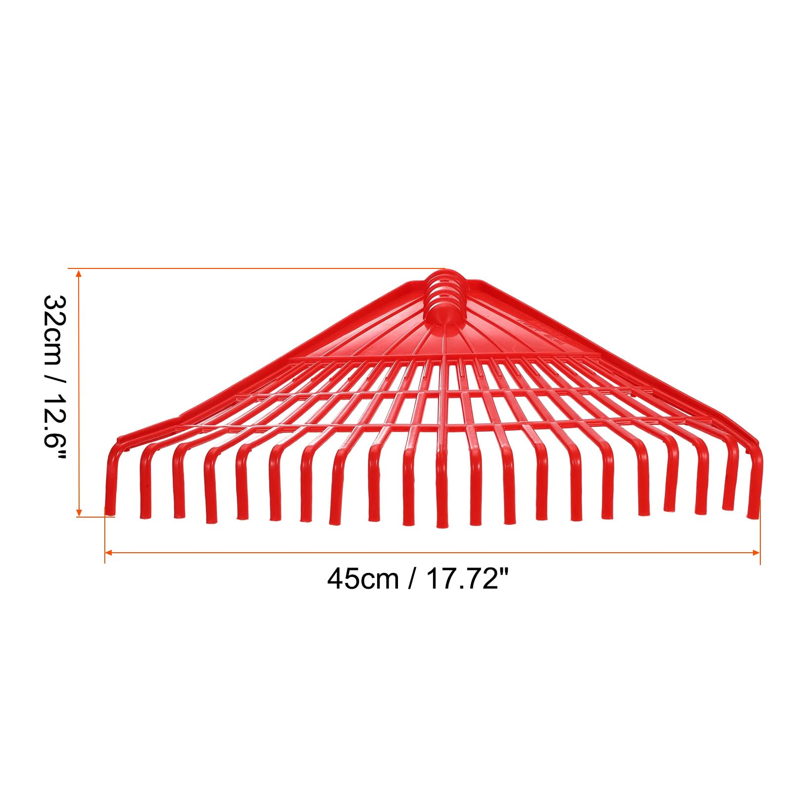 QUARKZMAN Cabeza De Rastrillo De Reemplazo para Jardín 21 Púas Cabeza De Rastrillo De Plástico para Preparación De Jardín Limpieza De Hojas Y Residuos Aeración del Suelo Herramienta