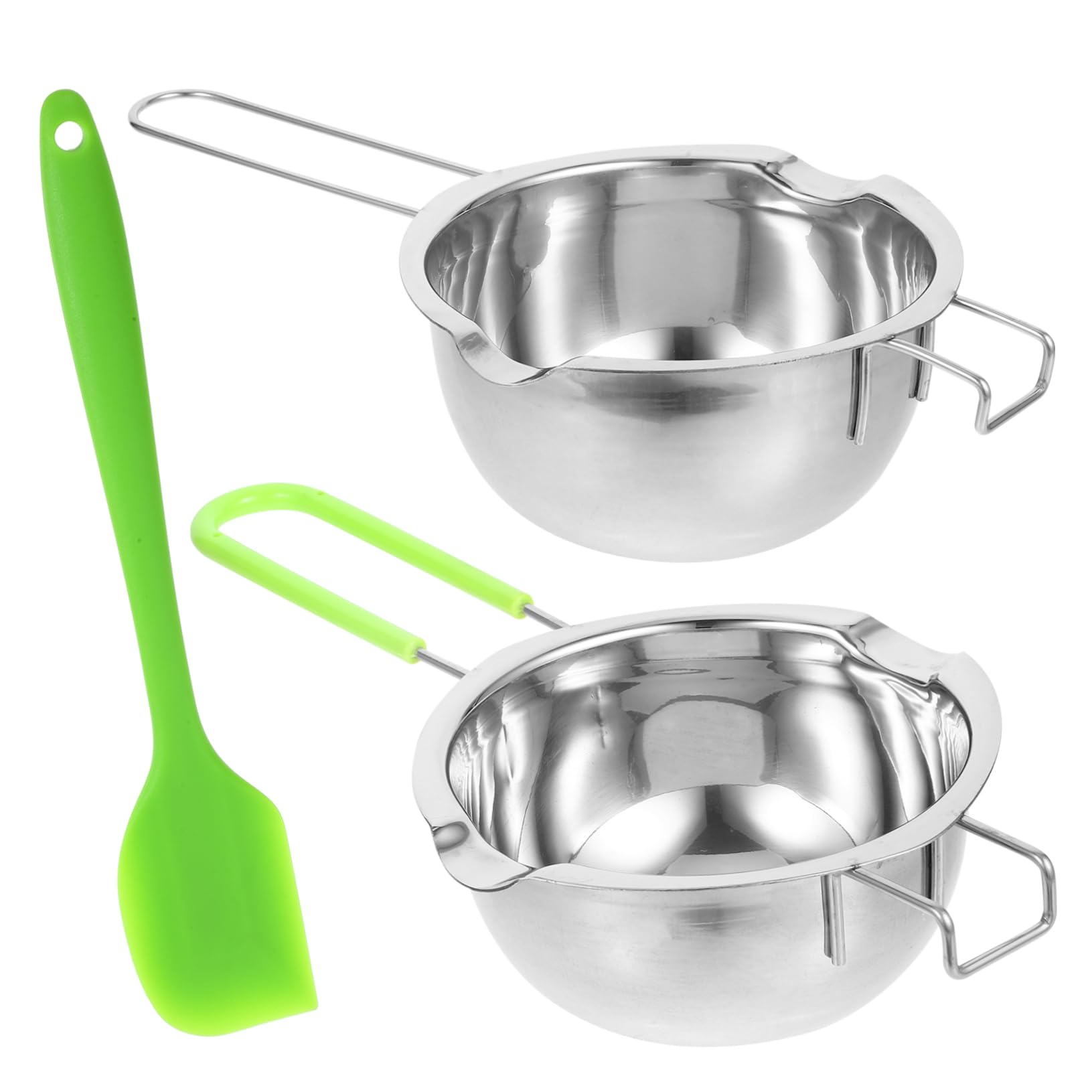 Ciieeo 1set Chocolate Melting Pot Double Boiler for Butter Cheese Candy and Wax for Induction Cookers and Stovetops