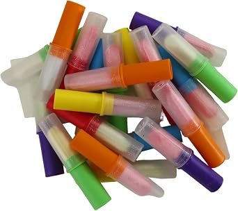 CAPTAIN PLAY Candy Lipstick - 20 Lipstick-Shaped Candy Sweets, Individually Wrapped Bonus Pack