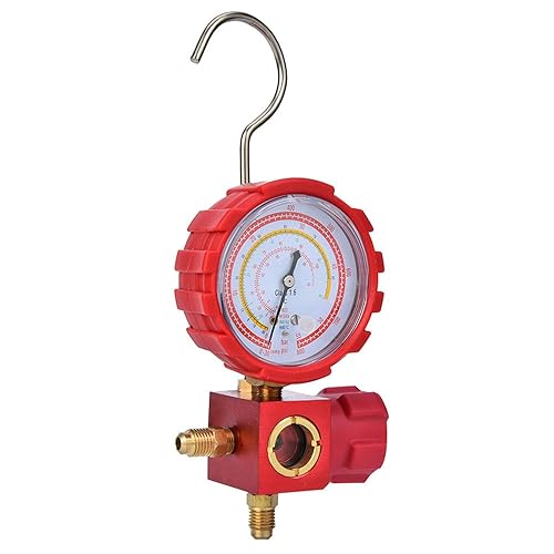 Manómetro de colector de aire acondicionado, con rosca G14", herramienta de medidor de refrigeración de CA de alta presión, para R22R410AR134AR407C