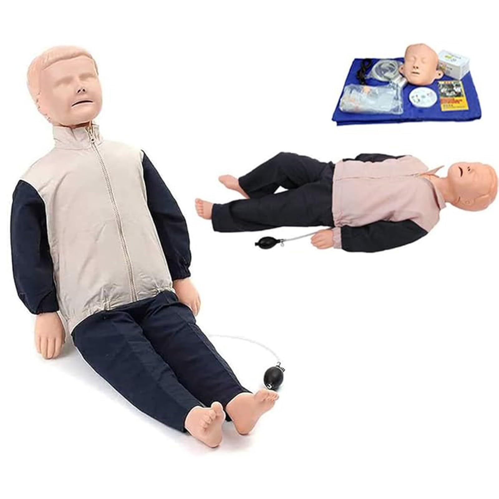 Mannequin de réanimation cardio-pulmonaire pour enfants : réanimation cardio-pulmonaire (RCP) complète pour obstruction des voies respiratoires suite à un infarctus A