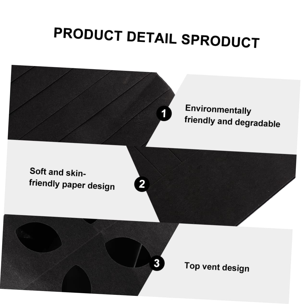 Holibanna Sombrero de Cocinero Desechable de Papel Negro 28x30cm para Cocina Profesional 20 Piezas, Cómodo y Ecológico para Escuelas de Catering y Chefs