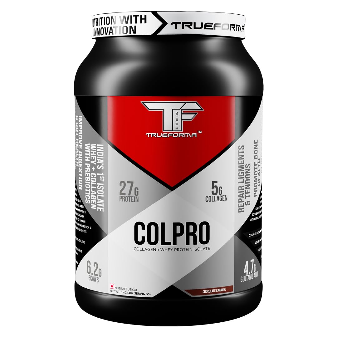 Trueforma Colpro (Collagen + Whey Protein Isolate Blend) (Chocolate Caramel, 1KG) (B0D2WC1WQK) Amazon Price History, Amazon Price Tracker