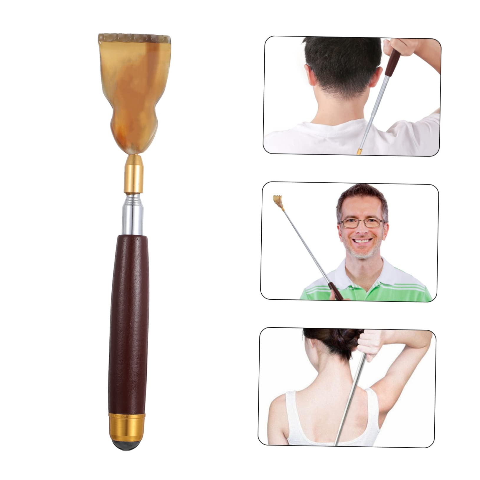 FRCOLOR Rascador De Espalda Extensible Portátil De 3 Piezas Para Usar Y Guardar En Familia Y Para Viajes.