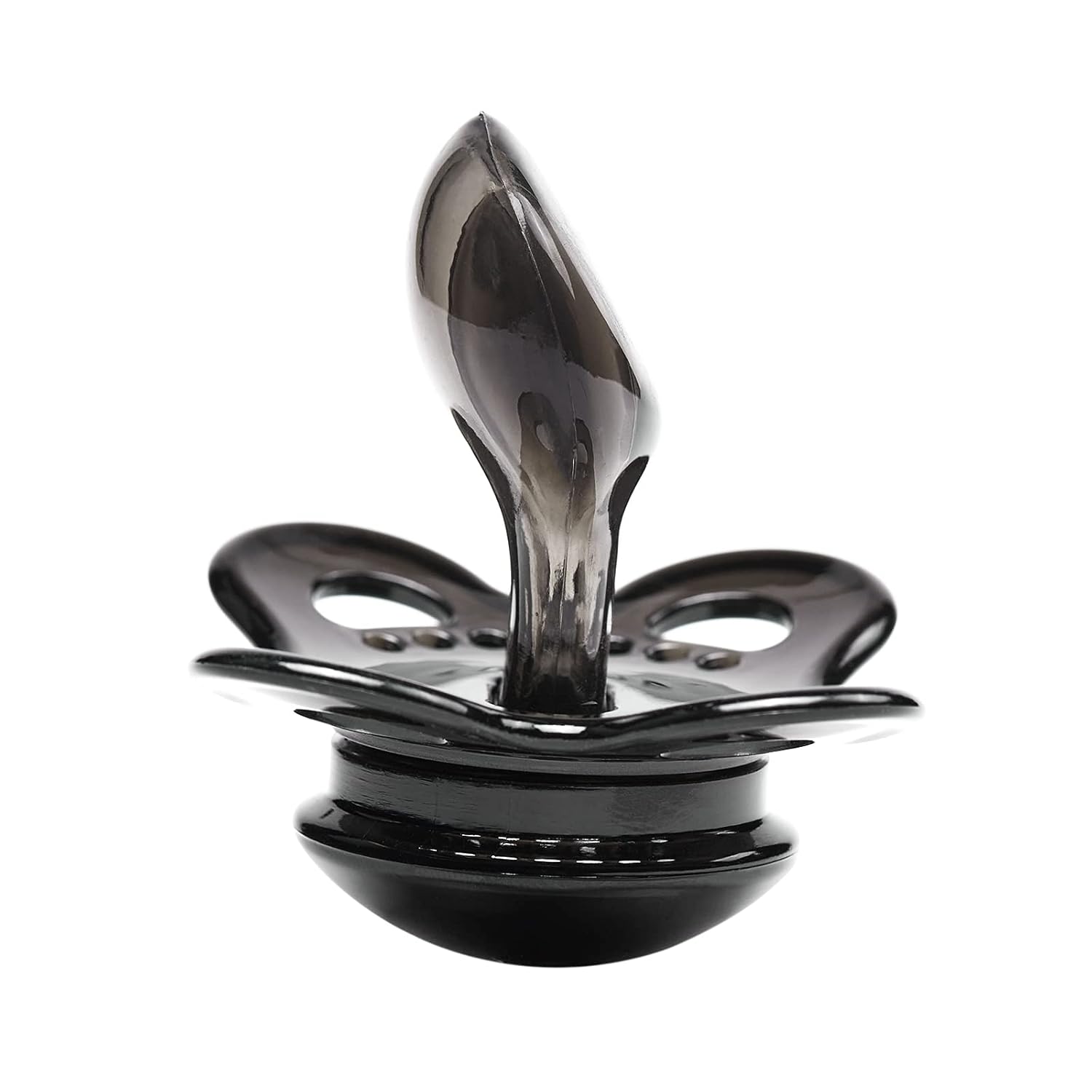 LittleForBig Bigshield Generation-3 Big Sized Pacifier Candy Gloss 2 Paci Pack - Black and Crystal