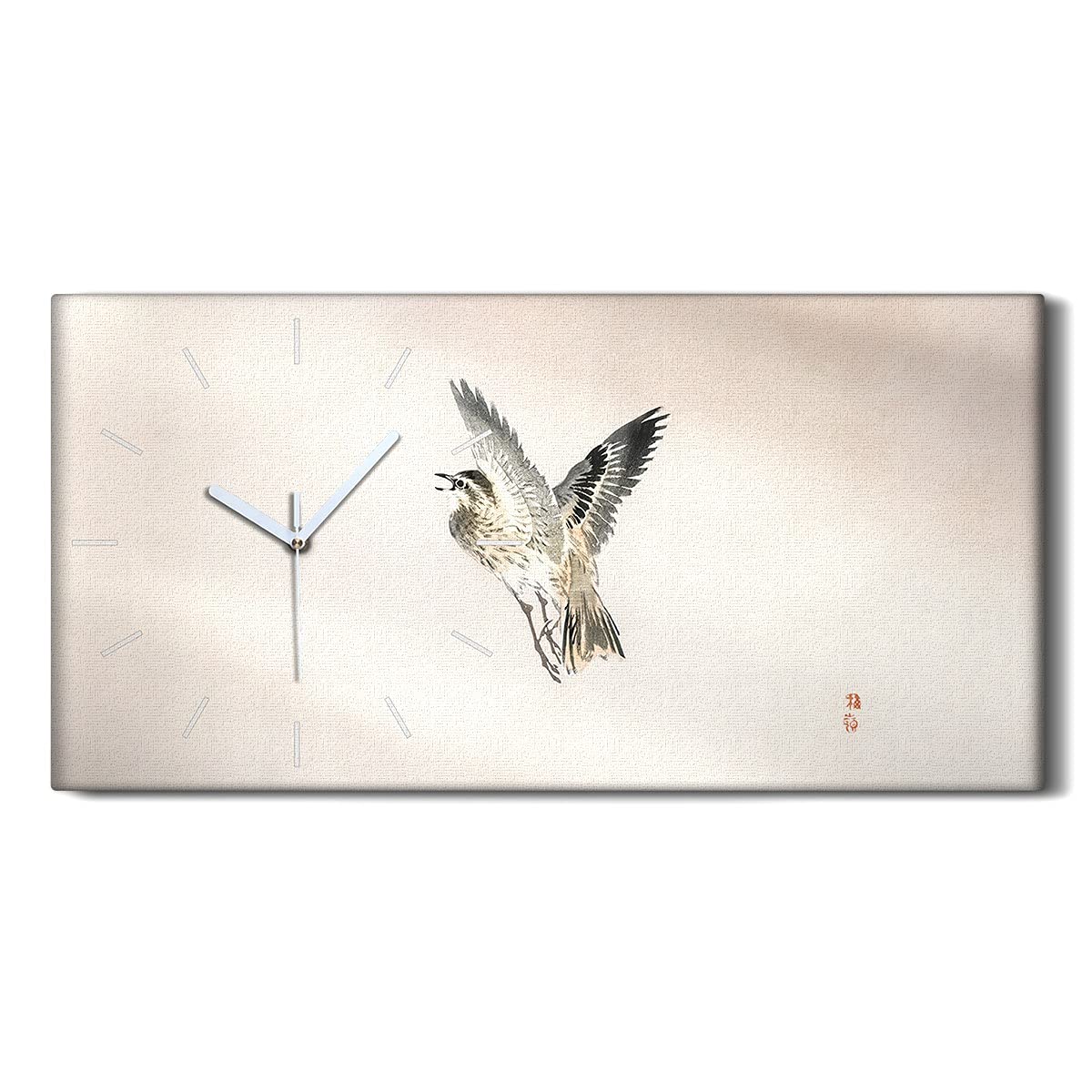 Décoration Image Salon avec Horloge sur Toile 60x30cm Art Moderne