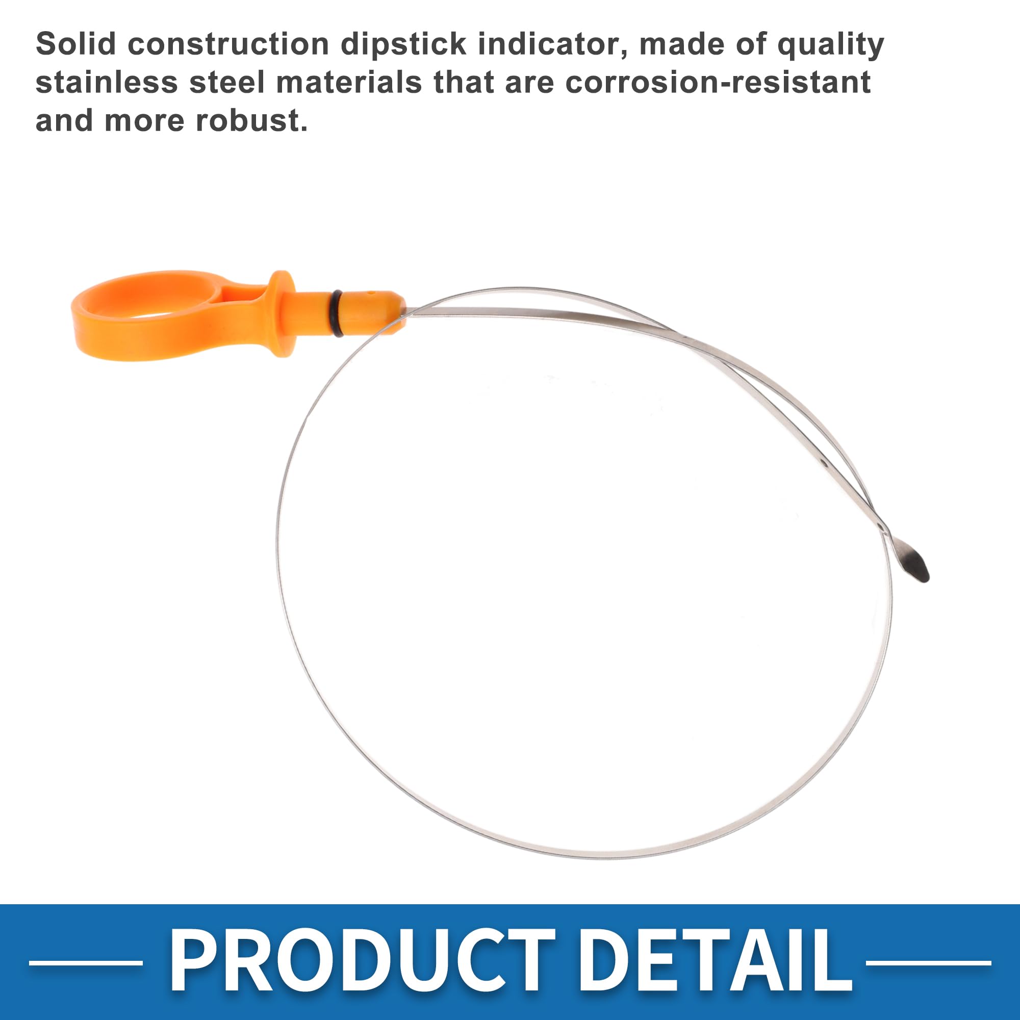 A ABSOPRO Varilla De Aceite De Motor Para Mazda 2 1.5L 11-14 1Pc | Plástico, Metal, Naranja, 57X3.4Cm, Oe: Zj0110450A, Para Mazda 2 1.5L A/T & M/T Sport Y Touring Hatchback 2011-2014