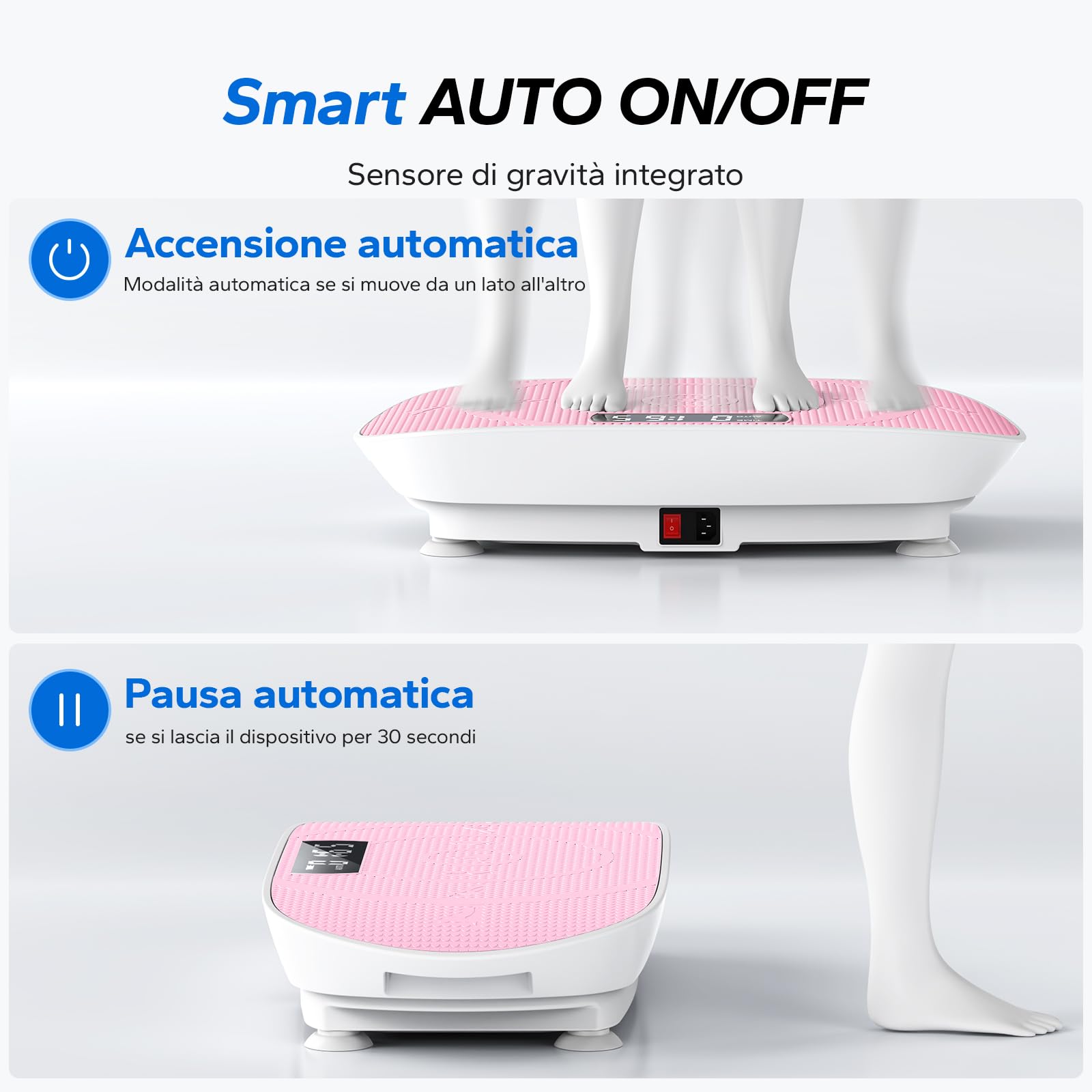 MERACH Pedana Vibrante, Potente Pedana Vibrante Dimagrante per la Costruzione e la Modellazione Muscolare, Controllo Automatico della Velocità, Altoparlante Bluetooth Integrato