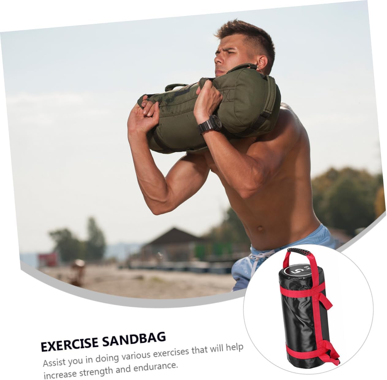BESPORTBLE 1set Fitness Training Sandbag Power Bag for Versatile Workout and Exercise Training Capacity for Strength and Functional Fitness