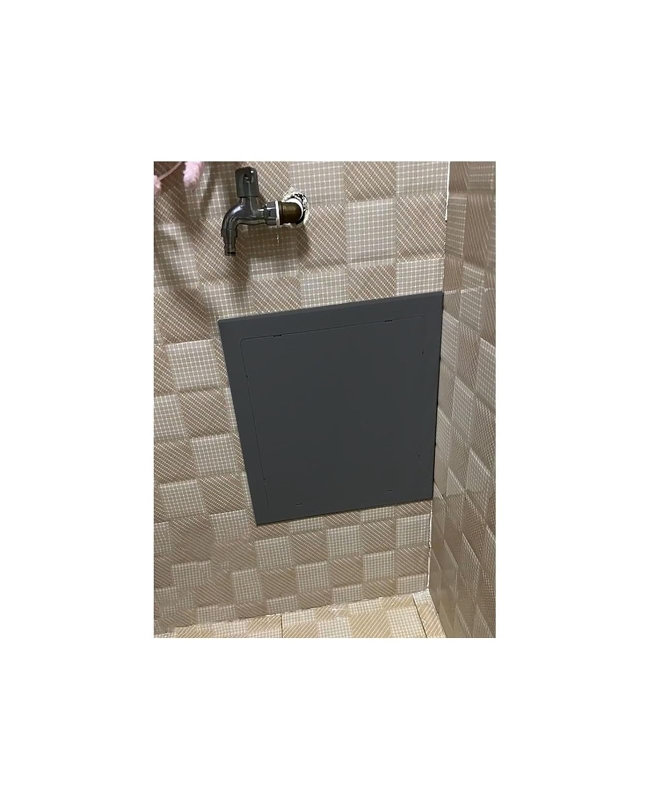 WEKONUMEX Inspection Hatch Revision Door, Self Adhesive Plastic Access Panel For Drywall Shower White Multiple Sizes(200x200mm/7.8x7.8in)