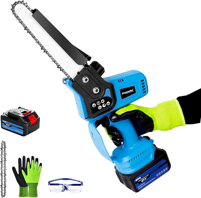 8Inch Electric Mini Chainsaw, Prunarbo Brushless Electric