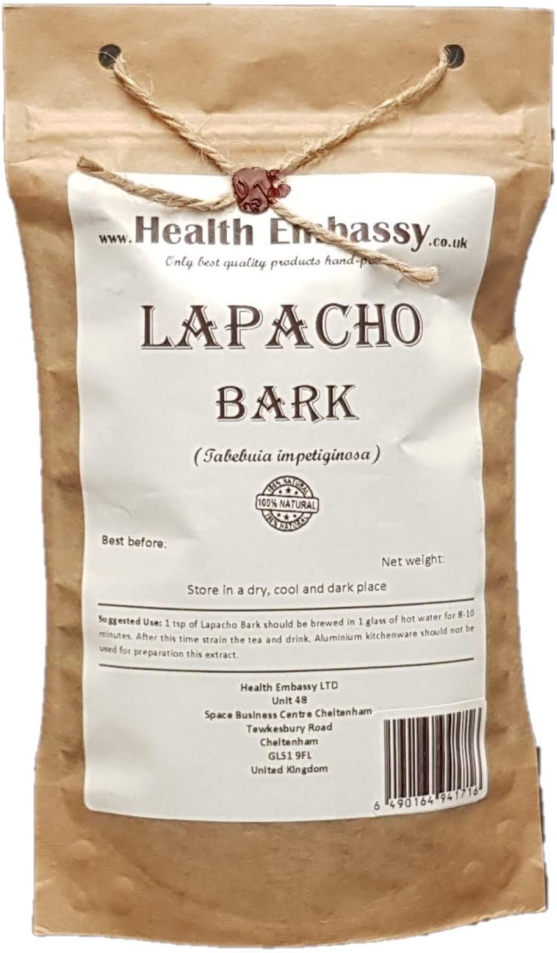 Health Embassy Lapacho Bark Tea - PAU d’Arco - Herbal Tea (50g)