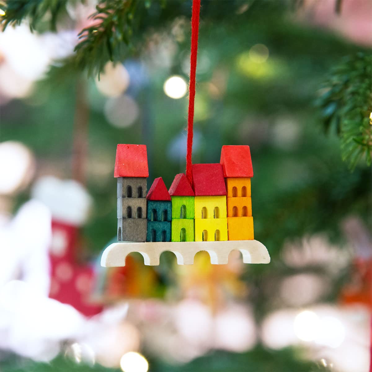 Graupner Holzminiaturen® | Adventskalender-Set 24-teilig Baumschmuck aus Holz | Original Erzgebirgische Holzkunst® | Weihnachtskalender Kinder Sammeln