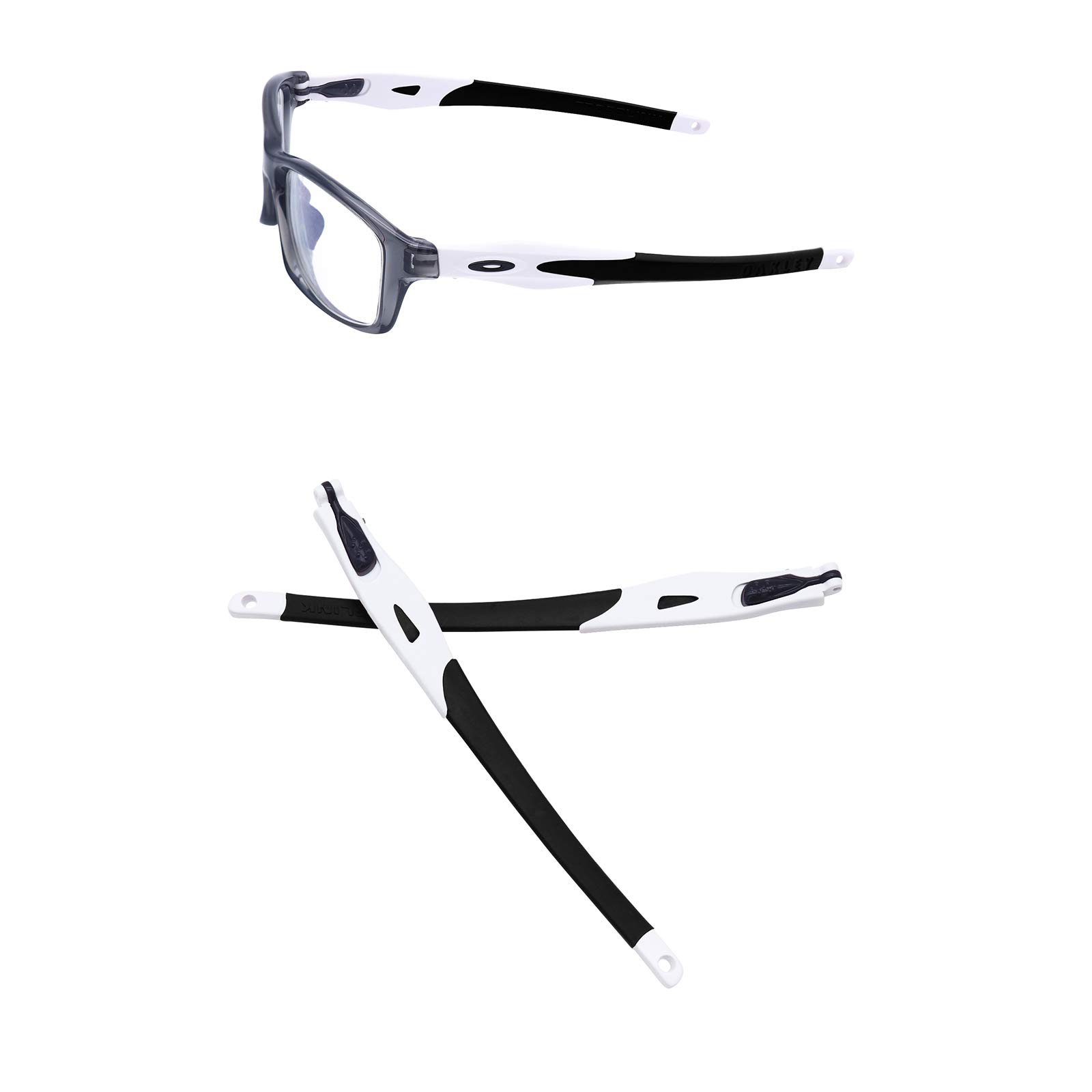 Gohin Replacement White Temples Arms Legs For Oakley Crosslink