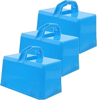 3stücke Schneeziegelform Mit Griff Für Outdoor-Spiel Sandziegelmaker Für Junge Mädchen DIY-Burg-Foundation-Maker Aus Hochbeständigem Kunststoff