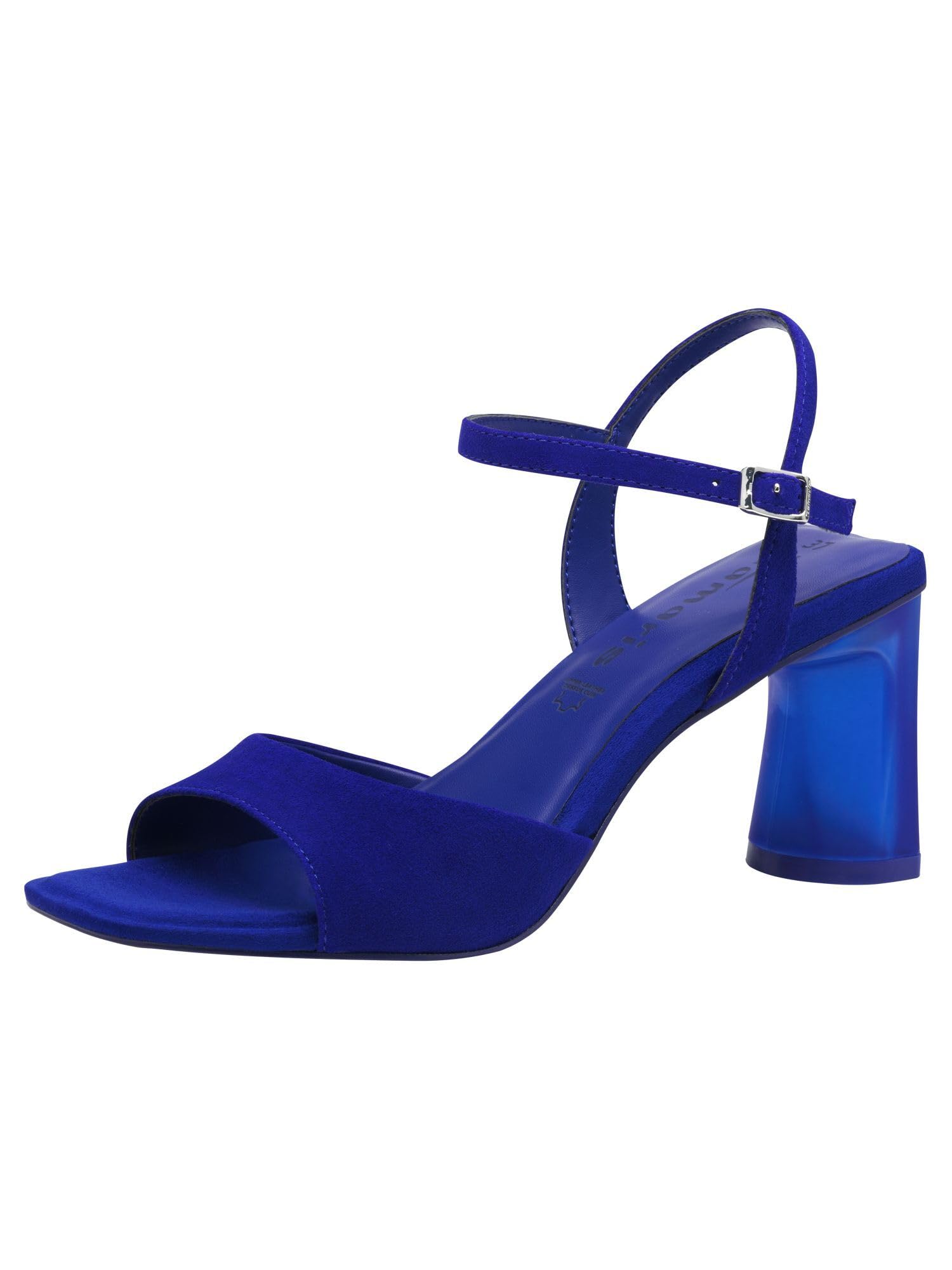 Tamaris Women's Stiletto Heel Sandals, Blue, 5 UK