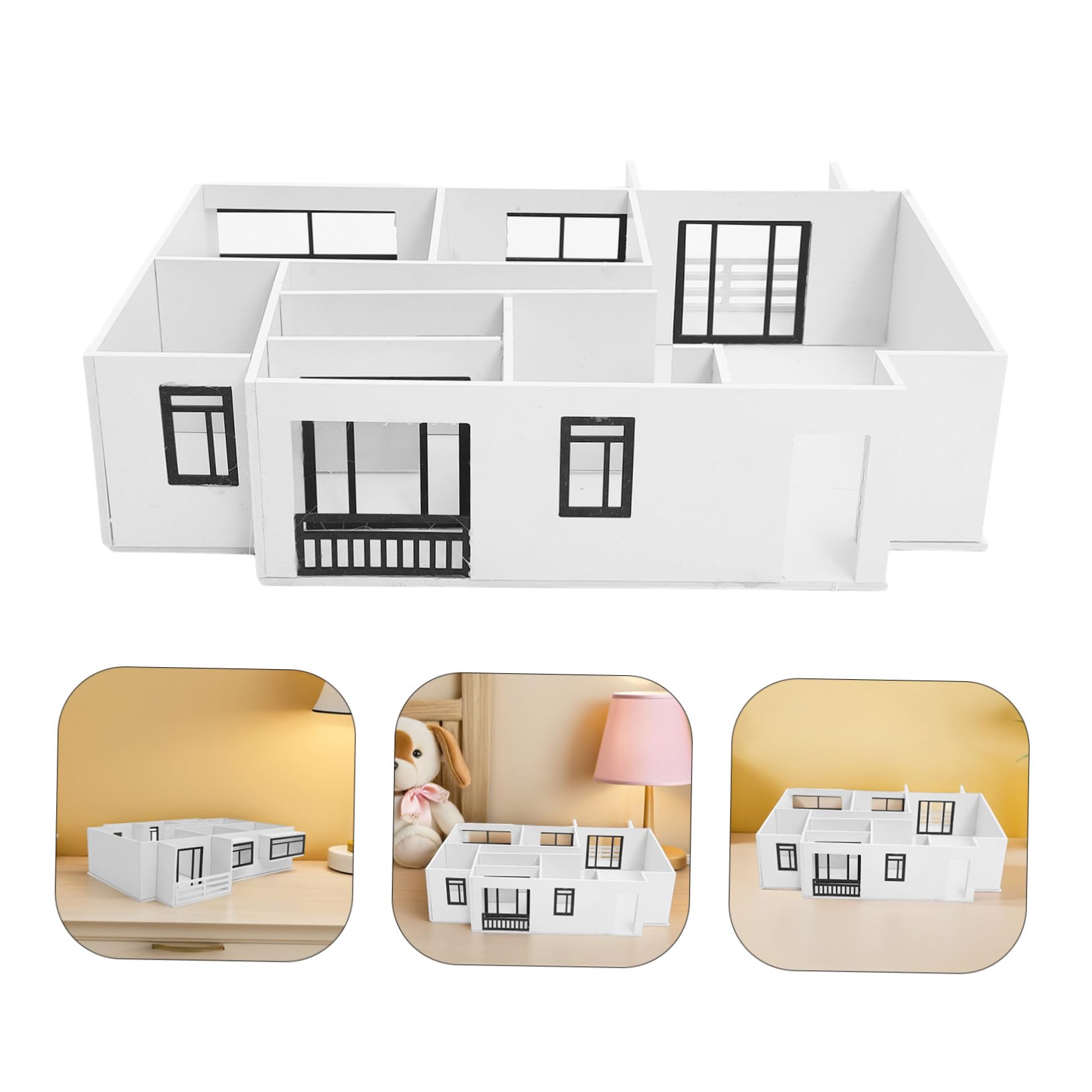 SHINEOFI Model Mieszkania DIY Materiałów Architektonicznych Do Budowy Precyzyjnego Modelu Wnętrza Domu dla Studentów Architektury i Hobbystów