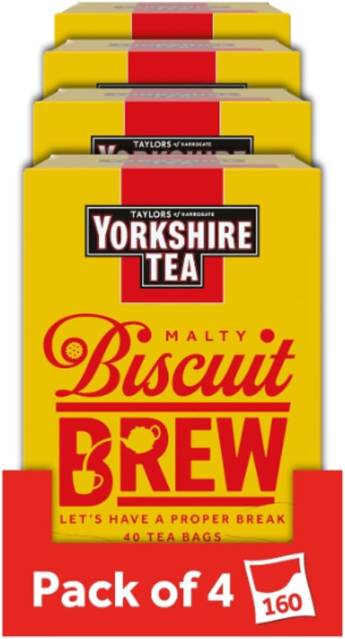 Biscuit Brew Tea Bags, Pack of 4 (total of 160 tea bags)