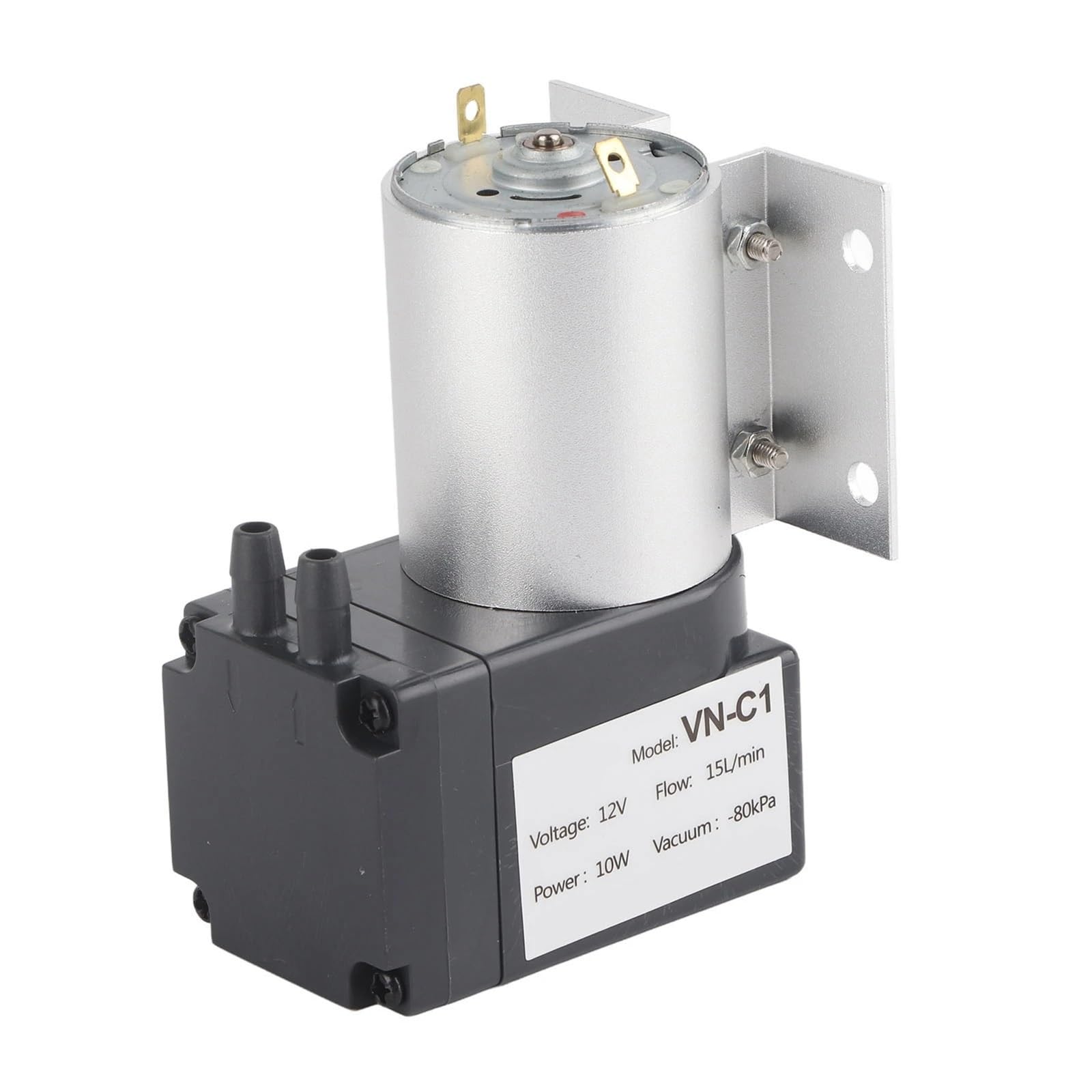 DC24V/DC12V 10W Vacuum Suction Pump Negative Pressure with Stand ‑80kpa 1Pcs(12V)