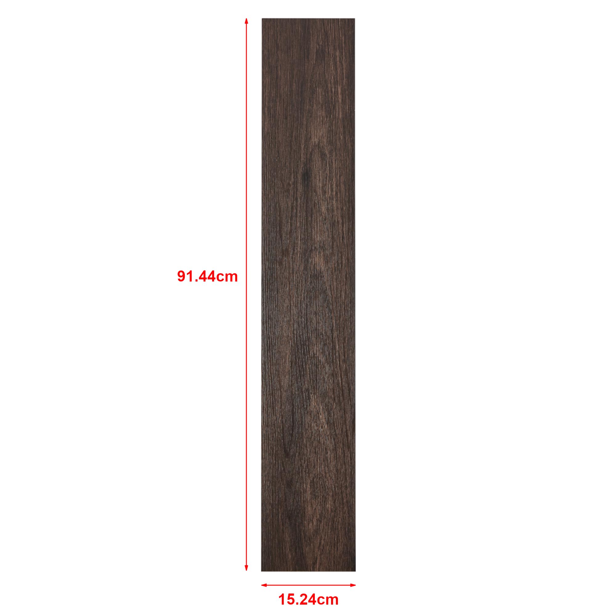 neu.holz Vinylboden Vanola Laminat Selbstklebend rutschfest Antiallergen Bodenbelag PVC-Platten 5,85 m² Dark Wood Wenge