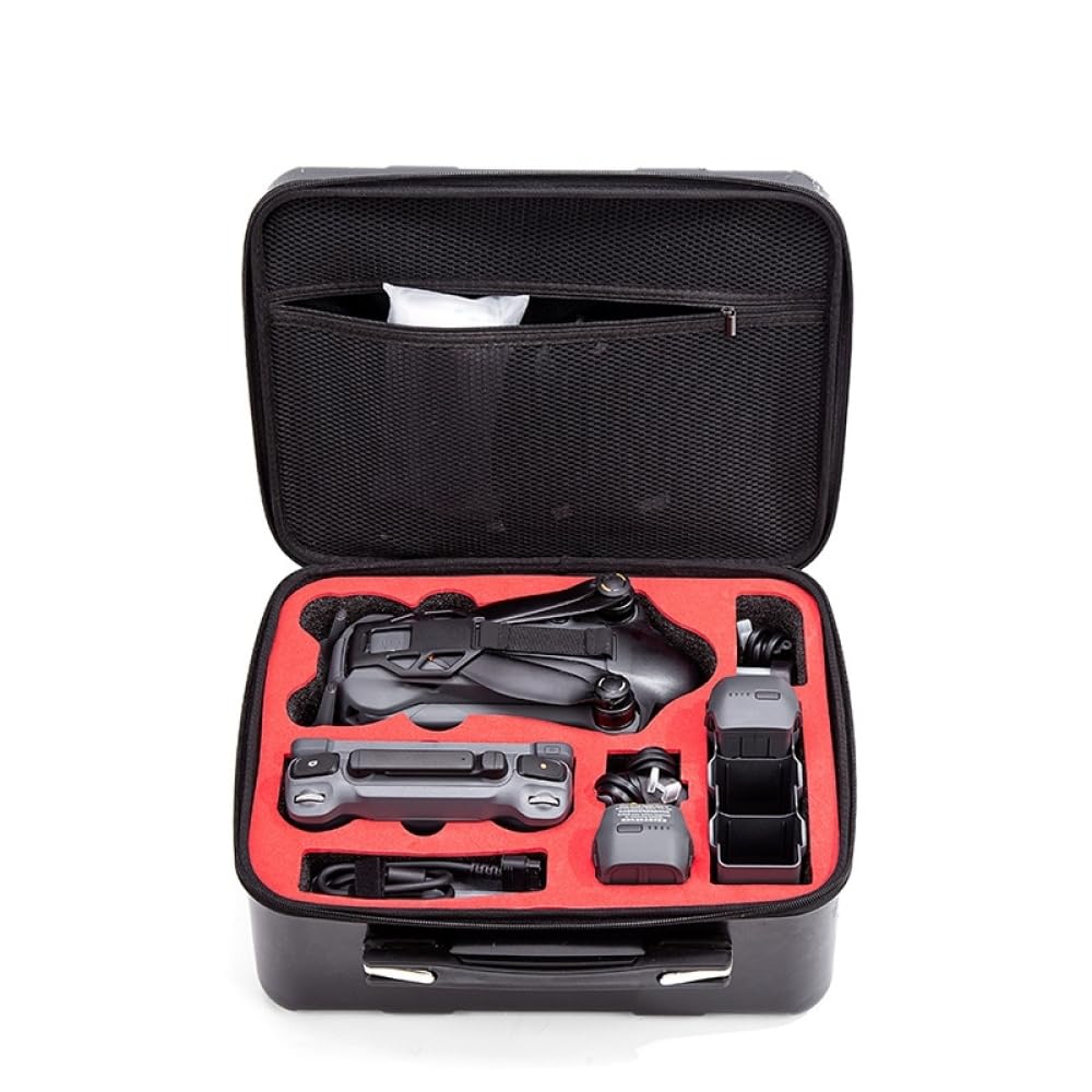Wodoodporna twarda walizka do DJI Mavic 4 PRO schowek RC PRO 2 RC2 pilot organizer etui ochronne akcesoria, Czarny, Wodoodporna twarda torba do przenoszenia
