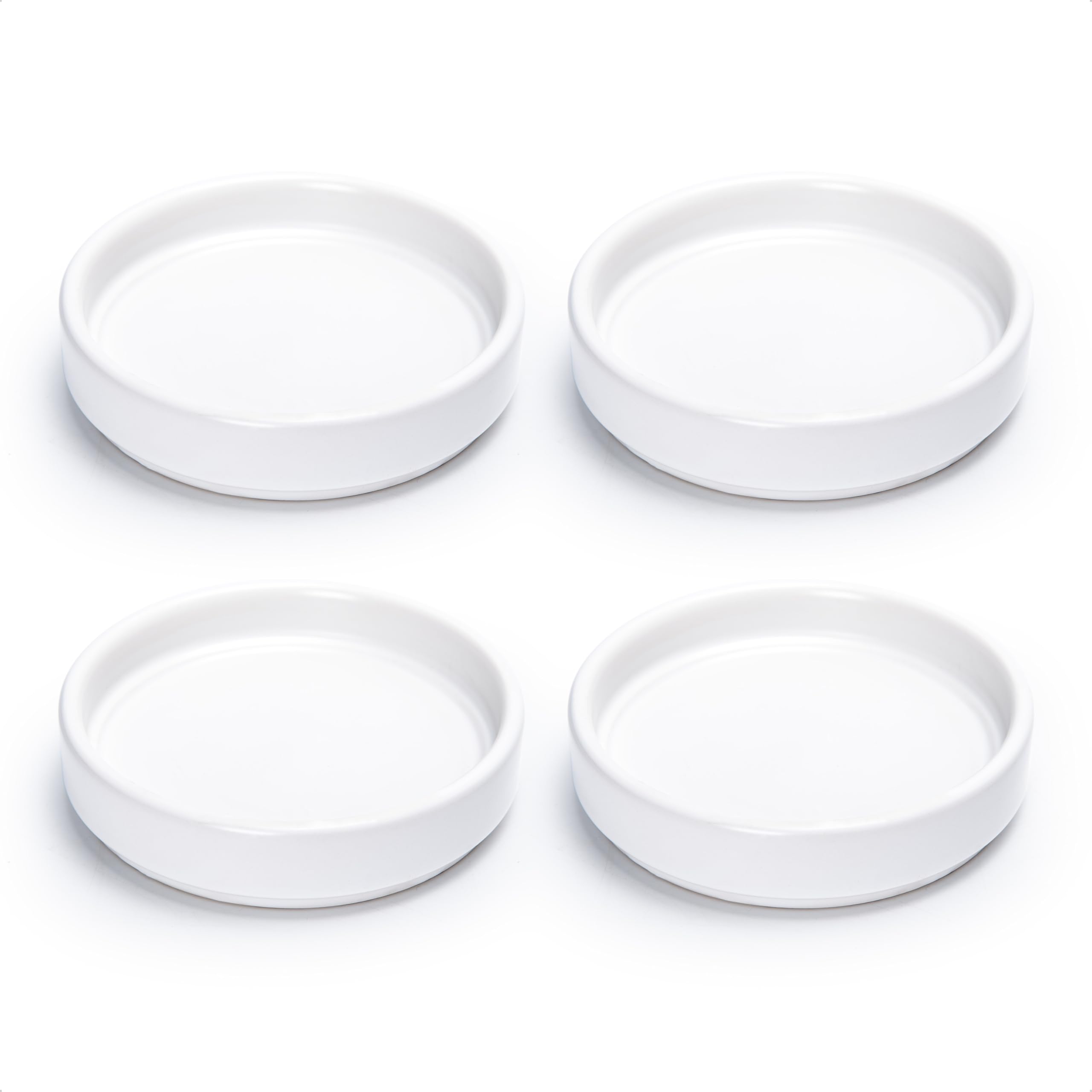 Black Ceramic Plant Saucer - Drainage Tray -21