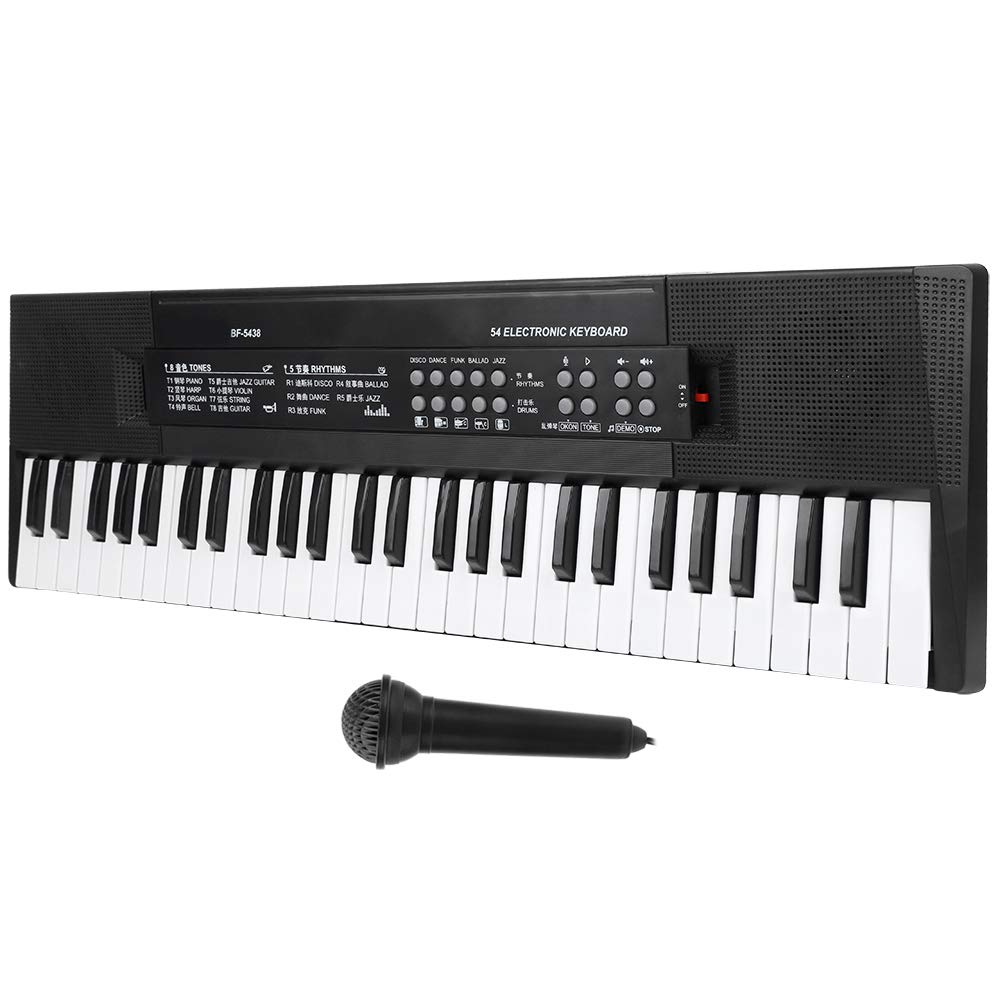 Clavier Piano Kids Microphone D'orgue électronique et Fonction D'enregistrement Clavier de Piano à 54 Touches Bf - 5438