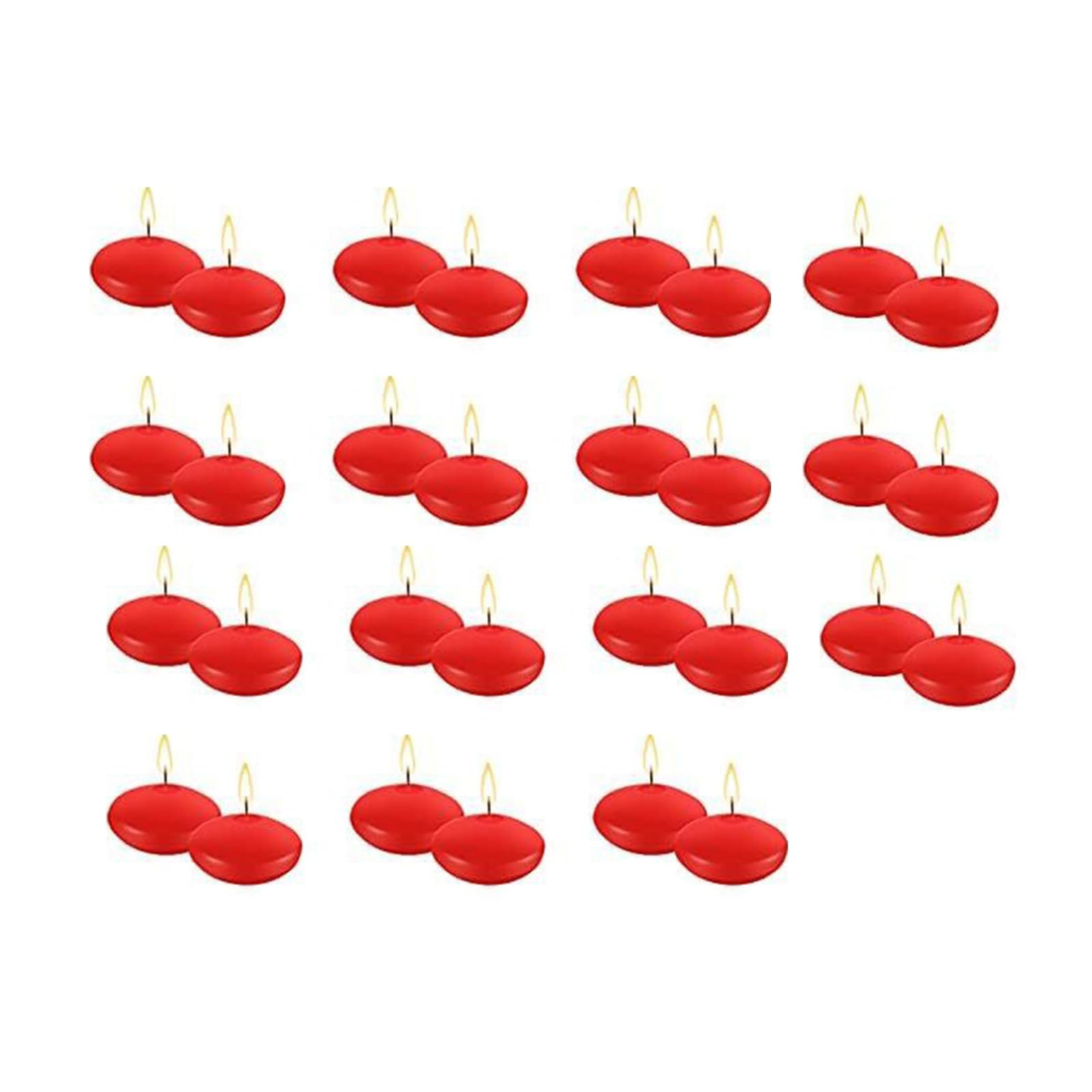 Carotoe Red 10Pack Unscented Floating Small Decoration Floating Candled For Centerpieces Decorative Floatings Gift Unscented Decorative Table Centerpieces