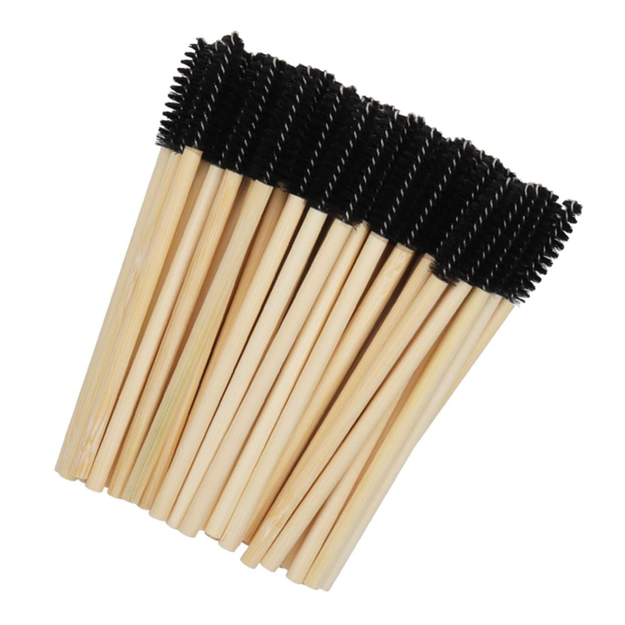 Beatifufu Mascara Applicator Makeup Lash Wands 100pcs Disposable Eyelash Brush Eyebrow Brush Wand Multi-angle for Easy Application