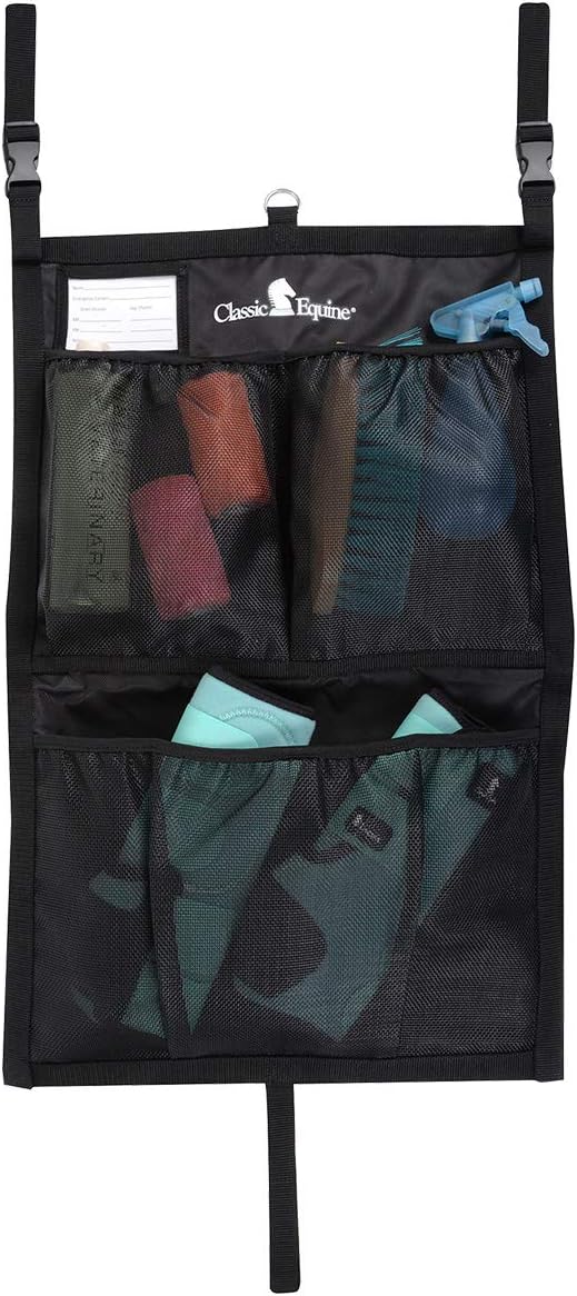 Classic Equine Stall Front Bag, Black : Pet Supplies