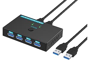 2 Port USB 3.0 Sharing Switch SGEYR Keyboard Switch for 2 Computers...