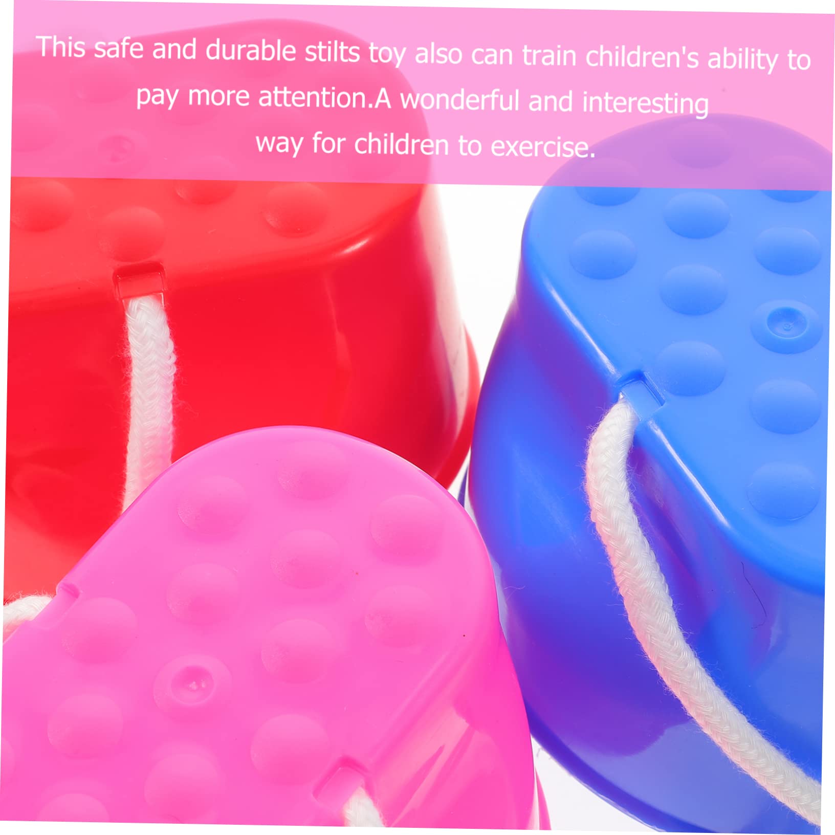 FELTECHELECTR 5 Pairs Children Bucket Stilts Walking Cups Kids Balance Training Playthings Kindergarten Parent Activities - Image 7