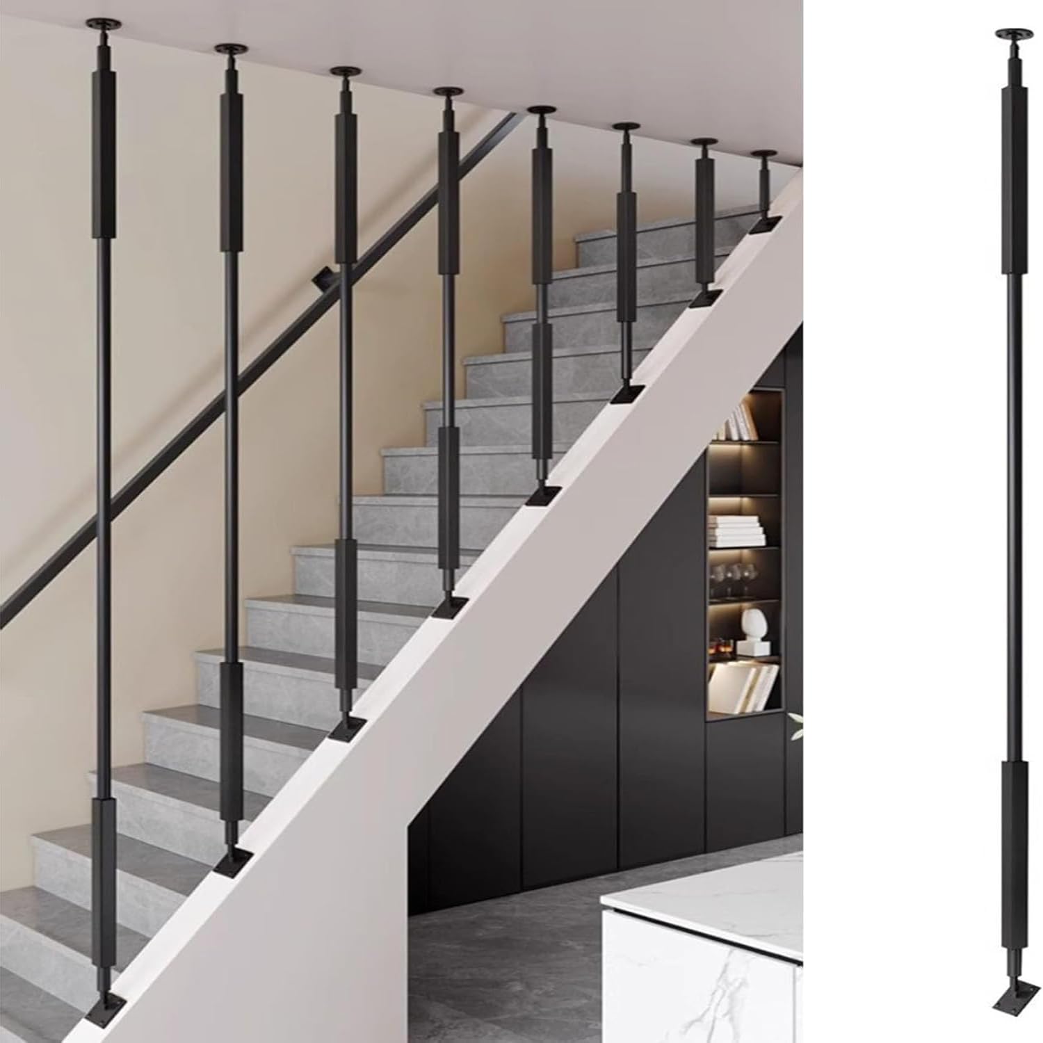 Éviter les chutes en appartement avec la rampe d'escalier en métal