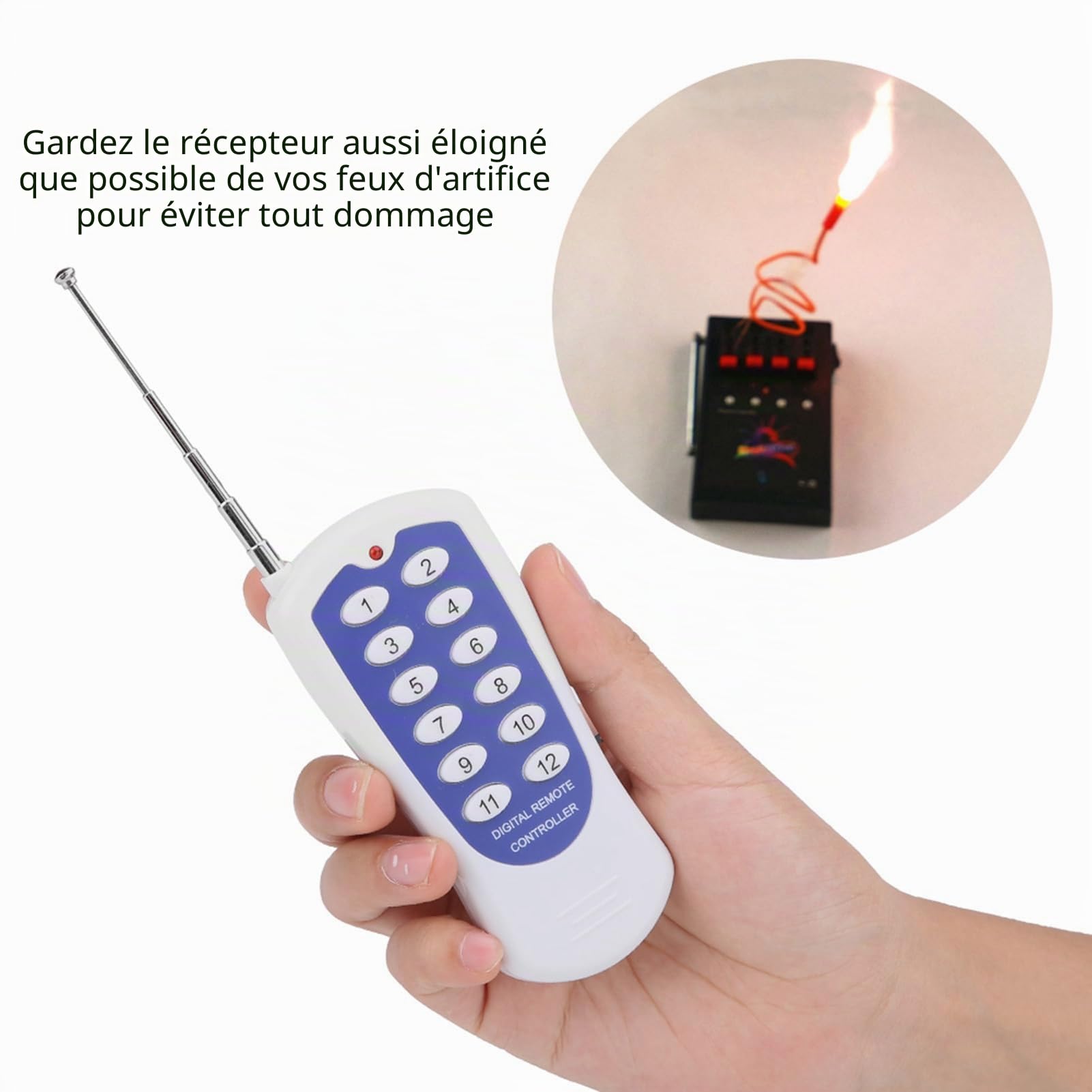 Feu d'artifice sans Fil, 8 canaux de qualité Professionnelle, système d'allumage sans Fil, télécommande