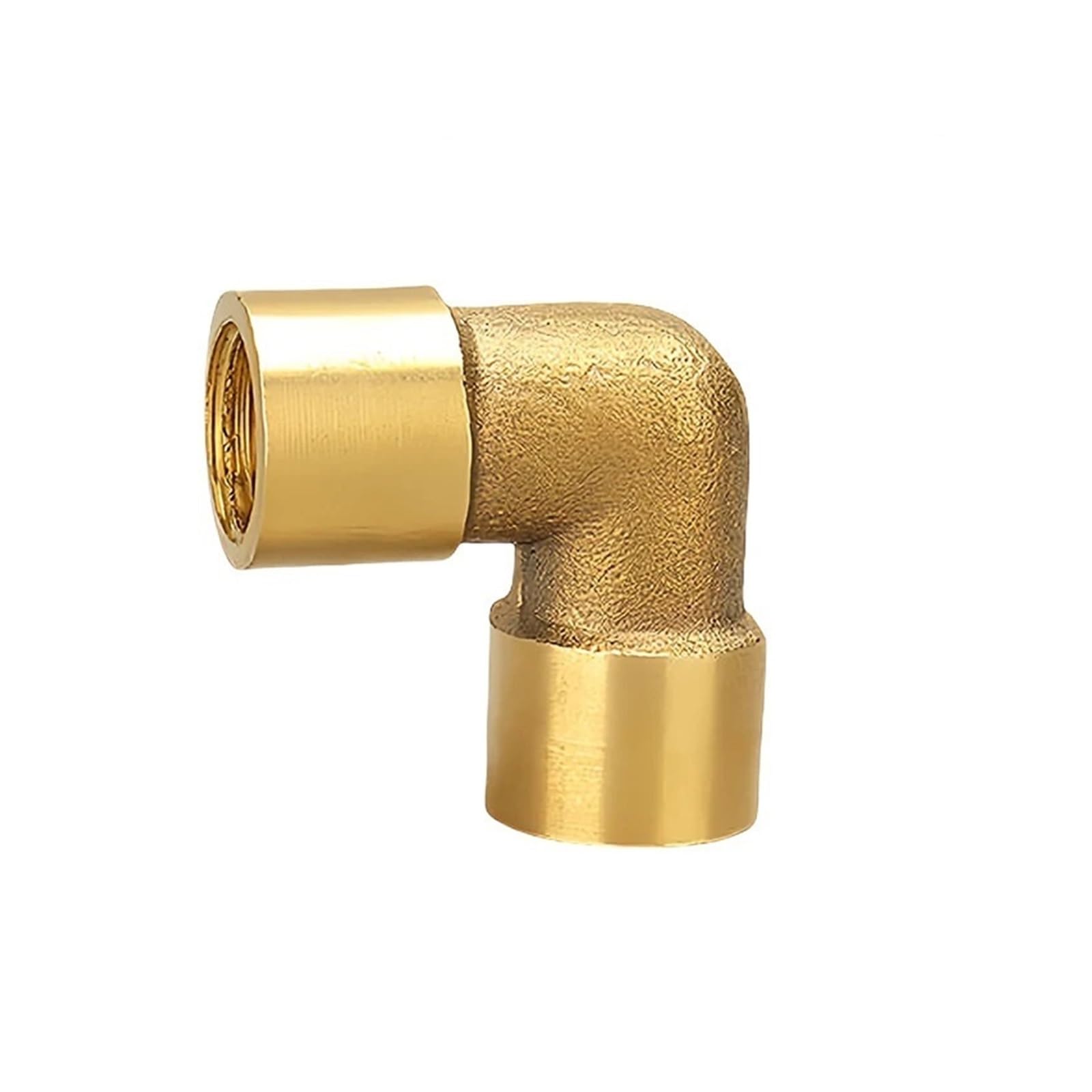 IDGTTLDF 1/4" Female Thread Brass Elbow Equal Pipe Fitting Connector Coupler for Water Fuel Copper IDGTTLDF